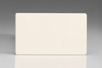 Varilight Flat Plate Screwless Primed Double Blank Plate