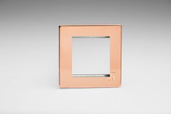 Varilight Flat Plate Screwless CU29 Raw Copper DataGrid Plate (2 Grid Spaces)