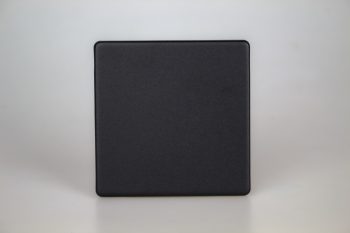 Varilight Urban Screwless Matt Black Single Blank Plate