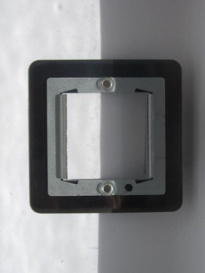 Varilight Ultraflat Polished Brass DataGrid Plate (2 Grid Spaces) - Image 2