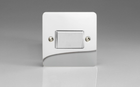 Varilight Ultraflat Polished Chrome 10A Fan Isolating Switch (3 Pole)