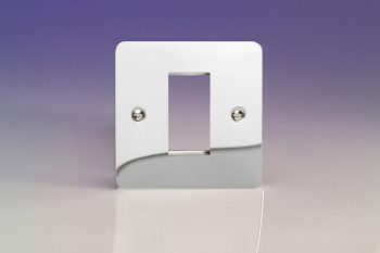 Varilight Ultra Flat Polished Chrome DataGrid Plate (1 Grid Space)