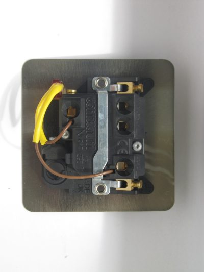 Varilight Ultraflat Brushed Steel 13A Switched Fused Spur + Neon + Flex Outlet - Image 2