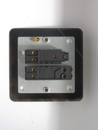 Varilight Ultraflat Iridium Black 2-Gang (10A Intermediate Switch + 10A 1- or 2-Way Rocker Switch) - Image 2