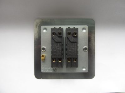 Varilight Ultraflat Iridium Black 2-Gang 10A Intermediate Rocker Switch - Image 2