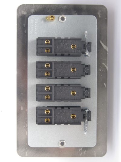 Varilight Ultraflat Polished Chrome 4-Gang 10A 1- or 2-Way Rocker Switch (Twin Plate) - Image 2