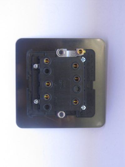 Varilight Ultraflat Polished Chrome 10A Fan Isolating Switch (3 Pole) - Image 2