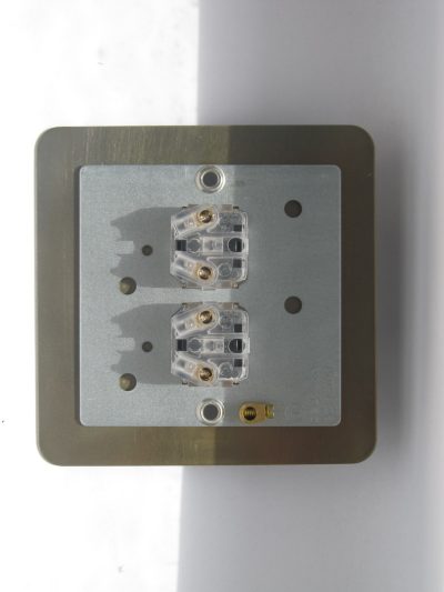 Varilight Ultraflat Brushed Steel 2-Gang 6A 1-Way Push-to-Make Momentary Switch - Image 2
