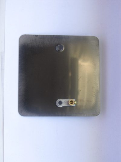 Varilight Ultraflat Brushed Steel Single Blank Plate - Image 2