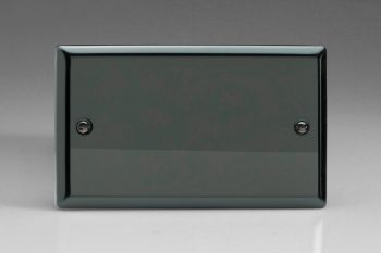 Varilight Classic Iridium Black Double Blank Plate