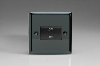 Varilight Classic Iridium Black 10A Fan Isolating Switch (3 Pole)