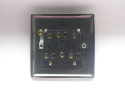 Varilight Classic Iridium Black 10A Fan Isolating Switch (3 Pole) - Image 2