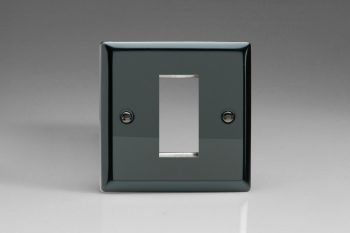 Varilight Classic Iridium Black DataGrid Plate (1 Grid Space)