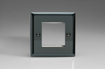Varilight Classic Iridium Black DataGrid Plate (2 Grid Space)