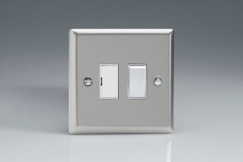 Varilight Classic Satin Chrome 13A Switched Fused Spur