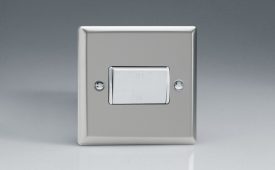 Varilight Classic Satin Chrome 10A Fan Isolating Switch (3 Pole)