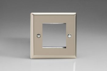 Varilight Satin Chrome DataGrid Plate (2 Grid Space)