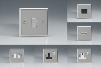 Varilight Classic Satin Chrome Switches & Sockets - Full Range