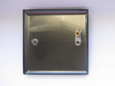 Varilight Classic Satin Chrome Single Blank Plate - Image 2