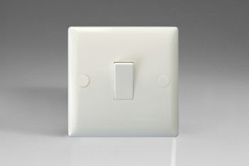 Varilight White Value 1-Gang 20A Double Pole Rocker Switch