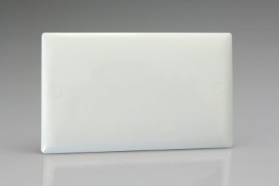 Varilight White Value Double Blank Plate