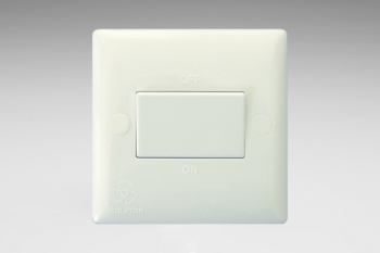 Varilight White Value 10A Fan Isolating Switch (3 Pole)