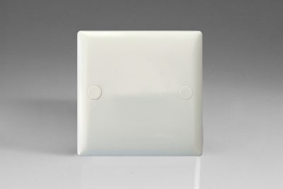 Varilight White Value Single Blank Plate