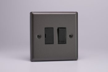 Varilight Classic Graphite 13A Switched Fused Spur