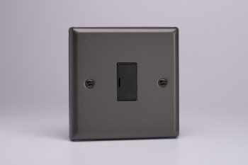 Varilight Classic Graphite 13A Unswitched Fused Spur
