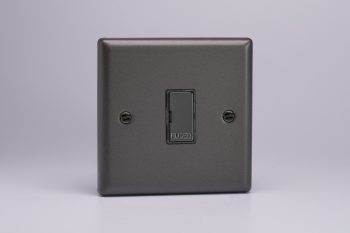 Varilight Classic Graphite 13 Amp Unswitched Fused Spur