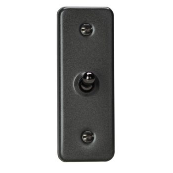 Varilight Classic Graphite 1-Gang 10A 1- or 2-Way Toggle Architrave Switch