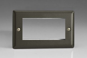 Varilight Classic Graphite DataGrid Plate (4 Grid Space) (Twin Plate)