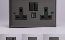 Varilight Classic Graphite Switches & Sockets - Full Range