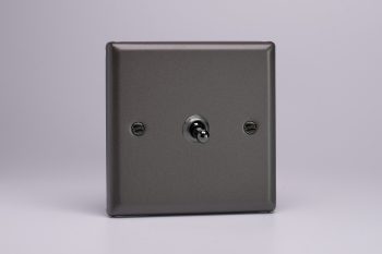 Varilight Classic Graphite 1-Gang 10A 1-or 2-Way Toggle Switch