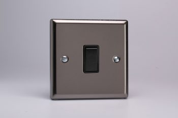 Varilight Classic Pewter 1-Gang 20A Double Pole Rocker Switch