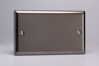 Varilight Classic Pewter Double Blank Plate
