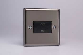 Varilight Classic Pewter 10A Fan Isolating Switch (3 Pole)