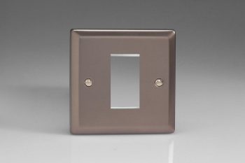 Varilight Classic Pewter DataGrid Plate (1 Grid Space)