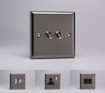 Varilight Classic Pewter Switches & Sockets - Full Range