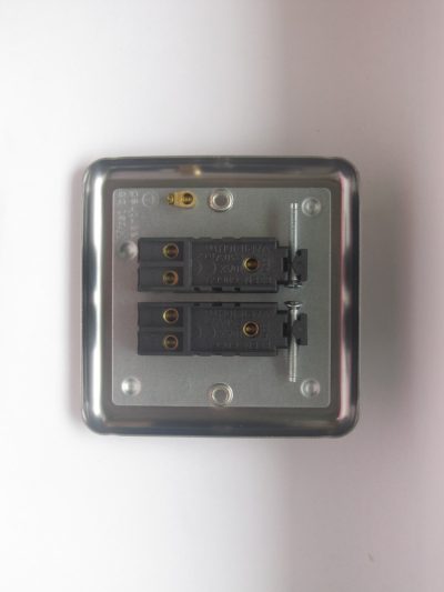 Varilight Classic Matt Chrome 2-Gang 10A 1- or 2-Way Toggle Switch - Image 2