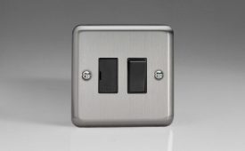 Varilight Classic Matt Chrome 13A Switched Fused Spur