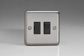 Varilight Classic Matt Chrome 13A Switched Fused Spur