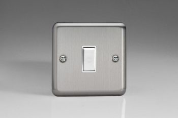 Varilight Classic Matt Chrome 1-Gang 10A Intermediate Rocker Switch