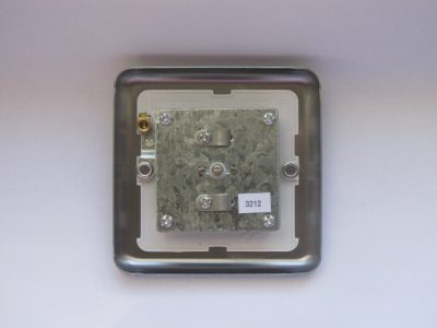Varilight Classic Matt Chrome 1-Gang TV Socket, Co-Axial - Image 2