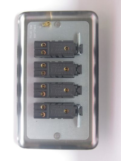 Varilight Classic Matt Chrome 4-Gang 10A 1- or 2-Way Rocker Switch (Twin Plate) - Image 2