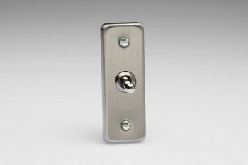 Varilight Classic Matt Chrome 1-Gang 10A 1- or 2-Way Toggle Architrave Switch