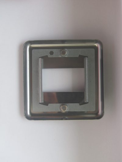 Varilight Classic Matt Chrome DataGrid Plate (1 Grid Space) - Image 2