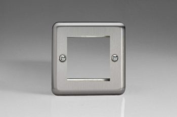 Varilight Classic Matt Chrome DataGrid Plate (2 Grid Spaces)