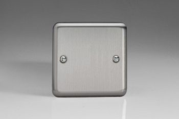 Varilight Classic Matt Chrome Single Blank Plate