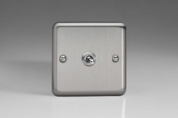 Varilight Classic Matt Chrome 1-Gang 10A 1- or 2-Way Toggle Switch